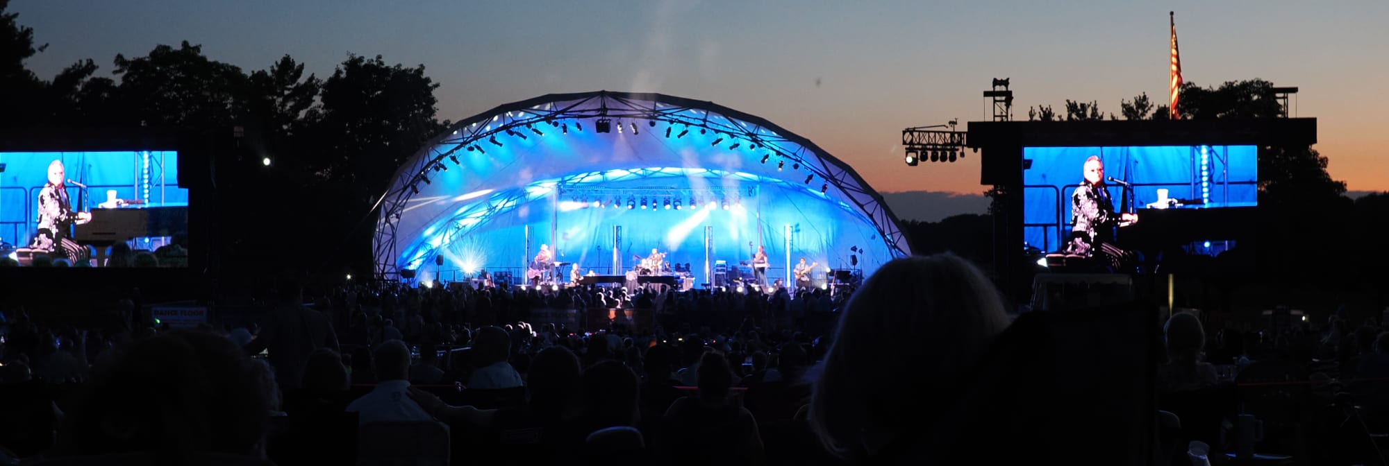 outdoor concert venue at sunset Madison